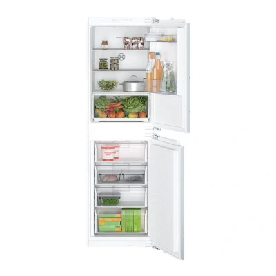 Image of Bosch KIN85NFE0G Series 2, Built in fridge freezer with at bottom 177.2 x 54.1 cm flat hinge