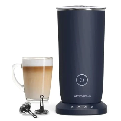 Image of SIMPLETASTE Milk Frother, 4 in 1 Electric Steamer, Automatic Warm and Cold Foam Maker Warmer for Latte, Cappuccinos, Macchiato