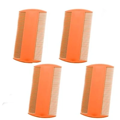 Image of Lice Comb,4 PCS Double Sided Nit Comb Plastic Head Treatment Hair for Kids Adults Pets