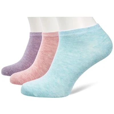 Image of Nur Die Women&#039;s Pack of 5 Classic Trainer Socks Made Breathable Cotton, Comfortable Non Slip Waistband, Mix Pastel, 35 38