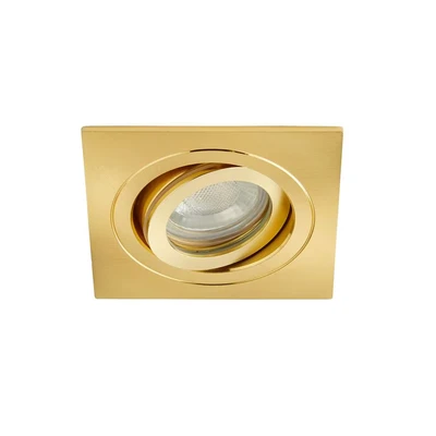 Image of SPA 35723 Cali Tilt Downlight, IP65, Satin Brass, Square