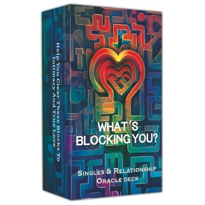 Image of DPEHAKMK What&#039;s Blocking You? Love Oracle Cards, Singles Relationship Deck for Beginners, Uncover Emotional Barriers, Gain Clarity in Relationships,Romance, Twin Flame,Soulmate