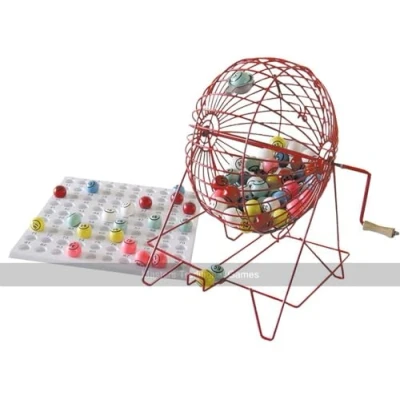 Image of Masters Giant Bingo Game Set ? Cage, 90 Balls, Check Tray and Tickets Ideal for Home Use, Events Parties
