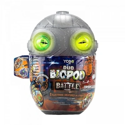 Image of Silverlit YCOO Biopod Battle Duo Pack Interactive Jurassic Robots 2 Small Electronic Dinosaurs to Assemble Light Sound Effects 4 Robot Toys Collect 9 cm Suitable for Ages 5 and Above
