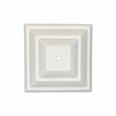 Image of Pack of 15 White Plastic Fence Post Caps for a 4&quot; (100mm) Post. UK Made, Rot Proof. (GT0050). Free Postage
