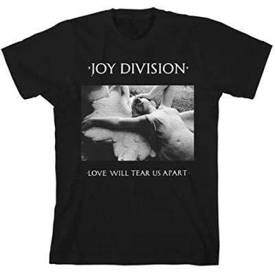 Image of Joy Division Unisex&#039;s Official Love Will Tear Us Apart Black T Shirt, Medium