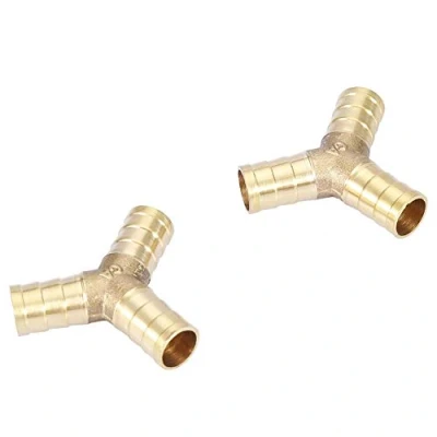 Image of 3 Wege Nadelverbinder aus Messing, T Schlauchanschluss, Druckluftanschl¨SSE, Wassergas, 6/8/10/12/14/16 mm (12 mm, 2 St¨ck)