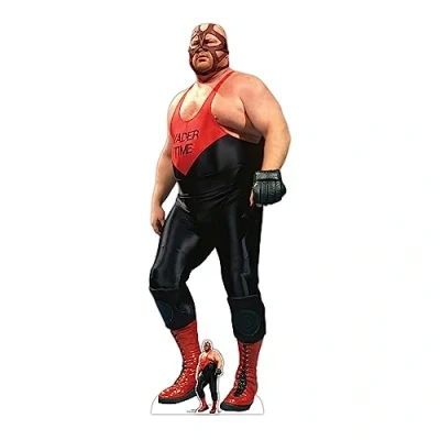 Image of Star Cutouts SC4164 Vader WWE Cardboard Cut Out With Mini Figure Perfect for Fans, Collectors, and Event Decorations