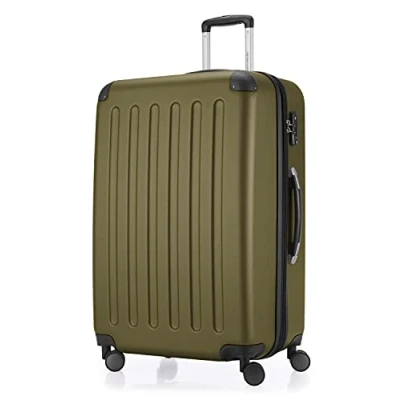 Image of Hauptstadtkoffer Spree Large Hard Shell Suitcase Trolley Rolling Travel Suitcase, 4 Double Wheels, 75 cm, 119 L, Avocado