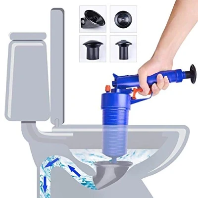 Image of Mr Gadget Solutions® Plunger Pressure Air Pump Sink Floor Drain Bath Toilet Pipe Blockage Remover