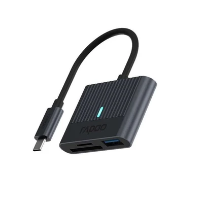 Image of Rapoo UCR 3001 lecteur de carte mémoire USB 3.2 Gen 1 (3.1 1) Type C Noir