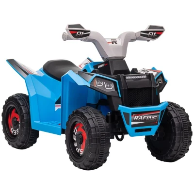 Image of HOMCOM 6V Electric Quad Bike Kids Ride On ATV with Forward Backward Function, for Ages 18 36 Months Blue