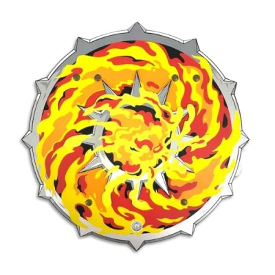 Image of Liontouch Flame Shield For Kids Medieval Pretend Play Toy in Foam Children With Roaring Fire Theme Safe Weapons &amp; Battle Accesory Dress Up, Cosplay Costumes