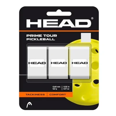 Image of HEAD Prime Tour Pickleball overgrip 3 pack, White