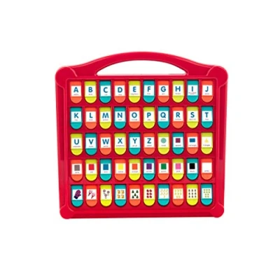 Image of Battat Hide &amp; Seek Alphabet 50 Pop Up Shapes, Colors, Letters Numbers Learning Toys for Toddlers BPA and Phthalates FREE Educational Preschoolers