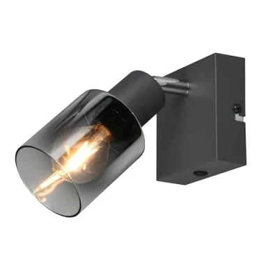 Image of Reality Leuchten Cadiz downlight, 1 bulb, E14, anthracite