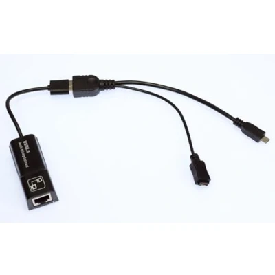 Image of Ethernet Adapter for Wired Internet To 2nd GEN Fire, 4K &amp; MAX Firesticks, USB Speed Up 100Mbps Micro Power OTG Cable Connection (Not Roku)