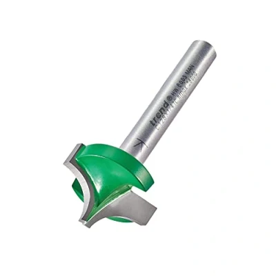 Image of Trend CraftPro Ovolo Rounded Over Router Cutter Bit, 1/4 Inch Shank, 4.8mm Radius and 22.2mm Cut Length, Tungsten Carbide Tipped, C128X1/4TC