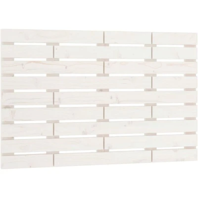 Image of vidaXL Wall Headboard White 96x3x63 cm Solid Wood Pine