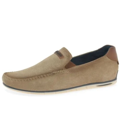 Image of BUGATTI Chesley II Mens Loafers 10 Sand Nubuck