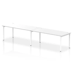 Image of Impulse Bench Single Row 2 Person 1800 White Frame Desk