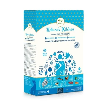 Image of Pawfect Nature&#039;s Kitchen Freeze Dried Dog Food, Fish, Complete and Balanced Meal; All natural, Grain Free; Healthy Topper or Treat; High Protein, Single source of protein (500g/17.64oz)