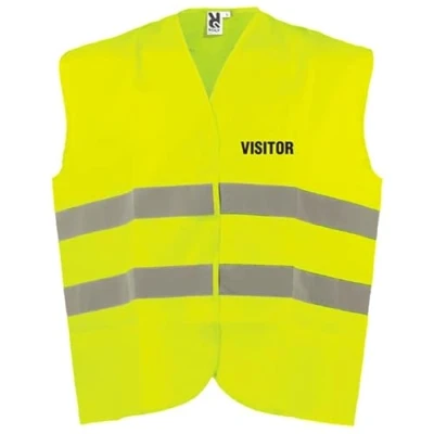 Image of V Safety Visitor Hi Vis Vest XL/2XL Yellow