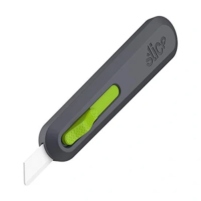 Image of Slice 10554 Auto Utility Knife Essential Home &amp; Work For Quick, Safe And Effective Cutting Finger Friendly Ceramic Safety Blade Stays Sharp Up to 11X Longer
