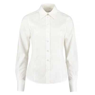 Image of Kustom Kit Women&#039;s Corporate Oxford Shirt, White (Wte), (Size:18)