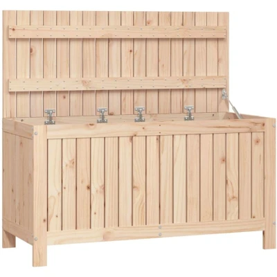 Image of vidaXL Garden Storage Box 115x49x60 cm Solid Wood Pine