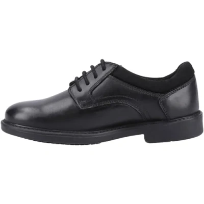 Image of Hush Puppies Tommy Senior Shoe, Black, 7 UK