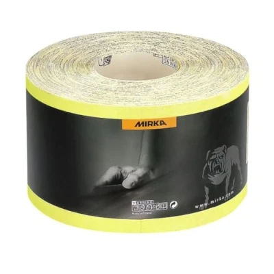 Image of Mirka Yellow Oxide Sandpaper Roll 240 Grit 50m