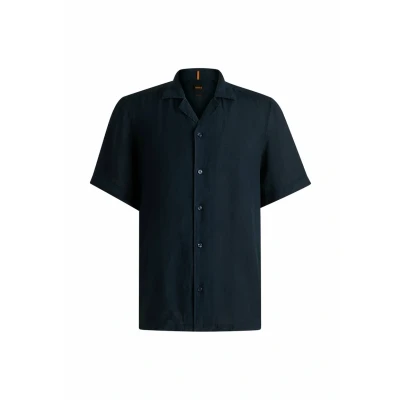 Image of BOSS Mens Rayer M Regular fit Shirt in Linen