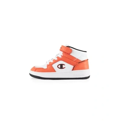 Image of Champion RD18 2.0 MID B PS Unisex Basketball shoes for kids, Size: 11.5/12K, White/koi/new black High quality imitation leather