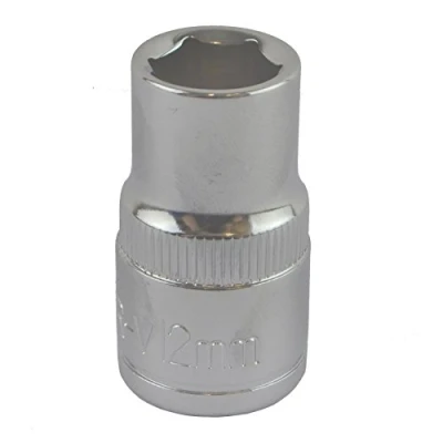 Image of 12mm 1/2&quot; Drive Shallow Metric Socket Single Hex / 6 Sided Bergen