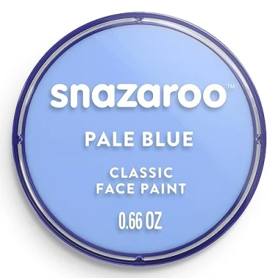 Image of Snazaroo Classic Face and Body Paint for Kids Adults, Pale Blue Colour, Water Based, Easily Washable, Non Toxic, Makeup, Painting Parties, Ages 3+