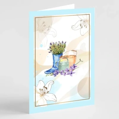 Image of Female gardening birthday card
