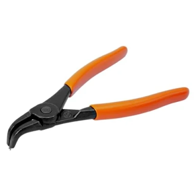 Image of Bahco 2990 180 External Circlip Pliers with 90 Degree Angled Jaws, Red/Black, mm