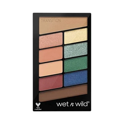 Image of Wet &#039;n&#039; Wild Color Icon 10 Pan Palette, Eyeshadow Palette with Bright and Matte Colors for the Day Night, Long lasting Easy to blend Formula, Stop Playing Safe,One size