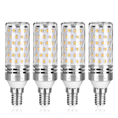Image of Wedna LED Corn Light Bulb, E14 15 W 1700LM, 120W Incandescent Equivalent, 3000K Warm White, Non Dimmable, Small Edison Screw Candle Bulbs 4 Pack