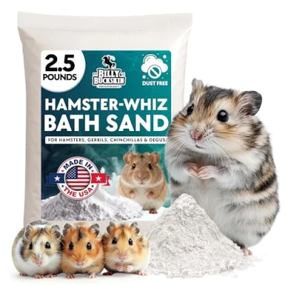Image of Chinchilla Bath Dust, 2.5 lb. Bag, All Natural Dusting Powder for Cleaning Degus, Hamsters, &amp; Gerbils, Pure Cleansing Pumice Sand by Billy Buckskin Co.