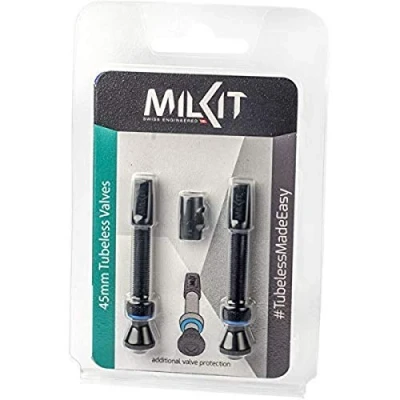 Image of Milkit Valve Pack 45mm Tubeless System Integrated Core With No Leak Bicycle Valves