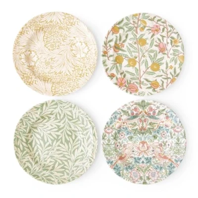 Image of Morris &amp; Co Mixed Set of 4 23cm Plates