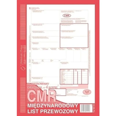 Image of CMR: International consignment note (pre numbered), A4, (original+4 copies)