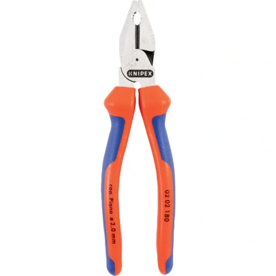 Image of Knipex High Leverage Combination Pliers black atramentized, with multi component grips 180 mm 02