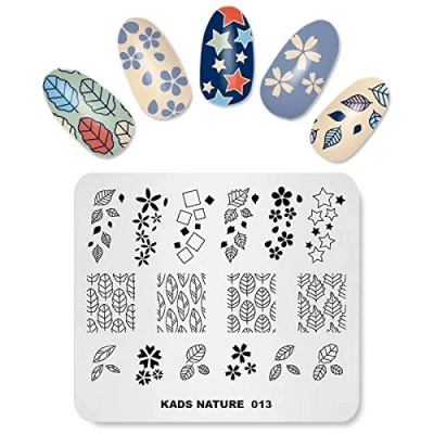 Image of KADS Nail Art Stamping Plates Flower Templates Manicure Print Image Templates(NA013)