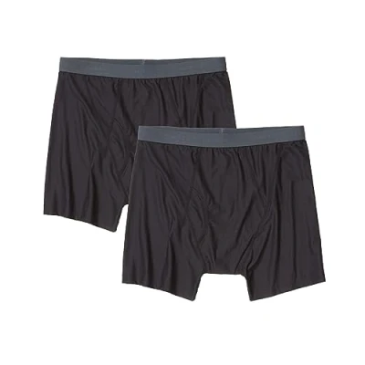 Image of ExOfficio Men&#039;s Standard Give N Go 2.0 Boxer Brief 2 Pack, Black, XX Large