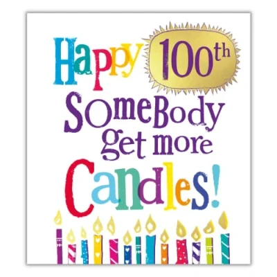 Image of Danilo Promotions Age 100 Birthday Card, Brightside 100th Card Brightside, Happy Card,Multi,7 x 6