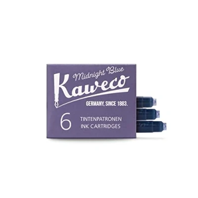 Image of Kaweco midnight blue ink cartridges (pack of 6)