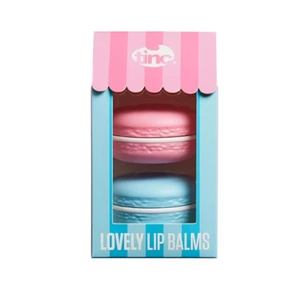 Image of Tinc Moisturising Lip Balm Gift Set, Macaron Design Scented, Blue, 2 Count